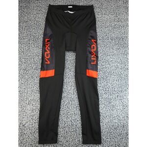 Lixada Cycling Tights Mens XL Black Orange Padded Athletic Pants GB18401-2010B